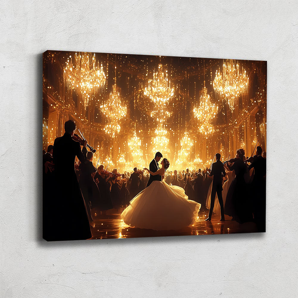 Tableau romantique doré