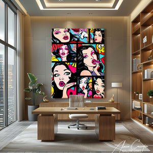 tableau pop art comic