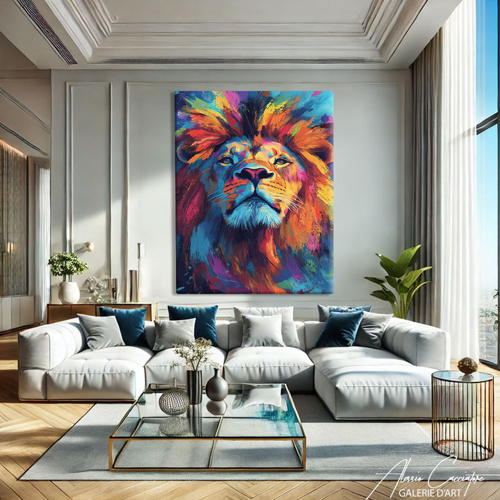 Tableau Lion Moderne