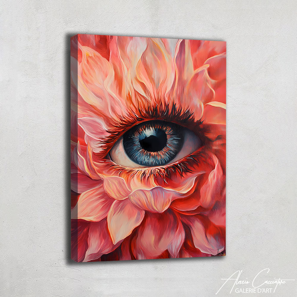 Tableau Fleurs Abstrait