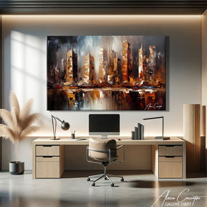 tableau new york abstrait