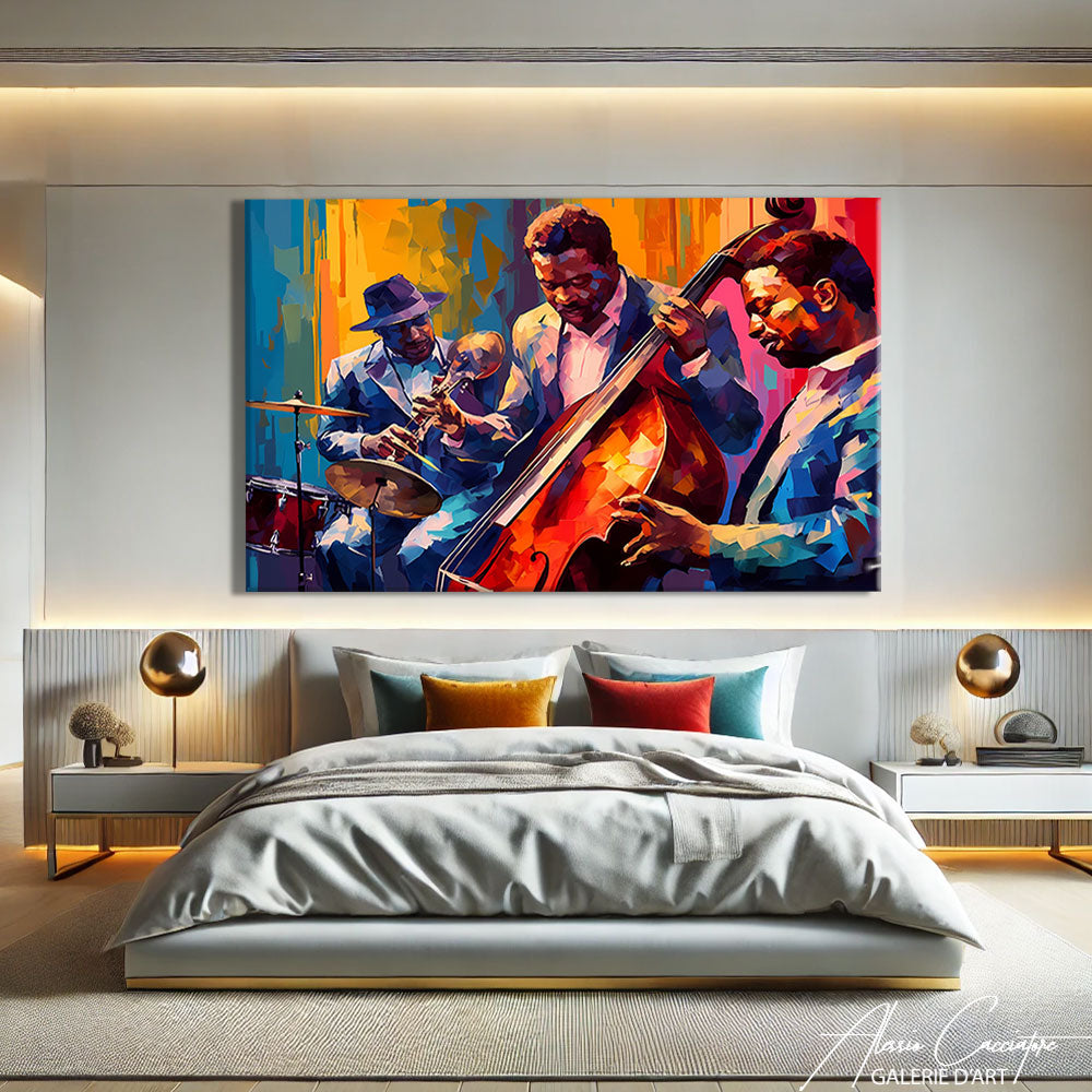 TABLEAU MODERNE MUSICIENS