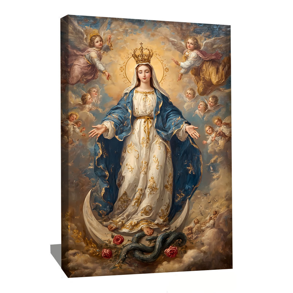 Tableau Ange Et Vierge Marie