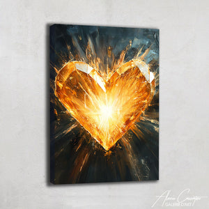 Tableau Doré Abstrait