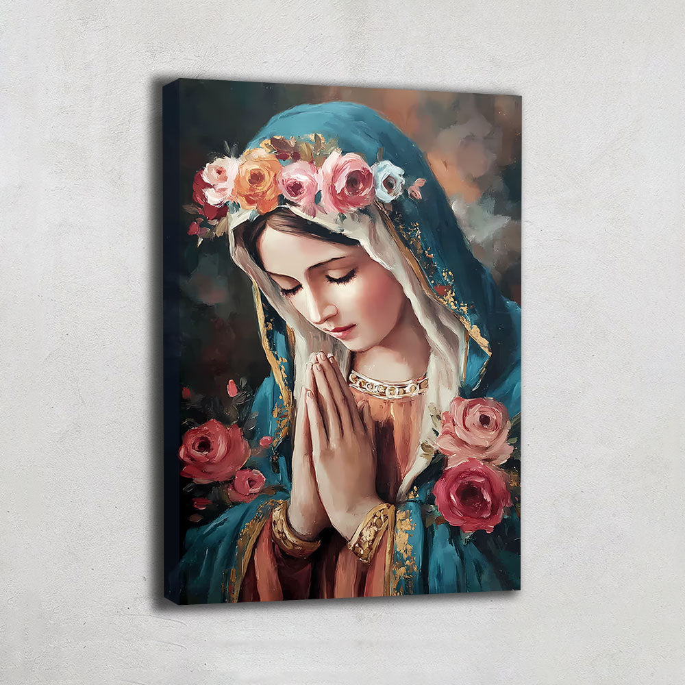 TABLEAU PORTRAIT VIERGE MARIE