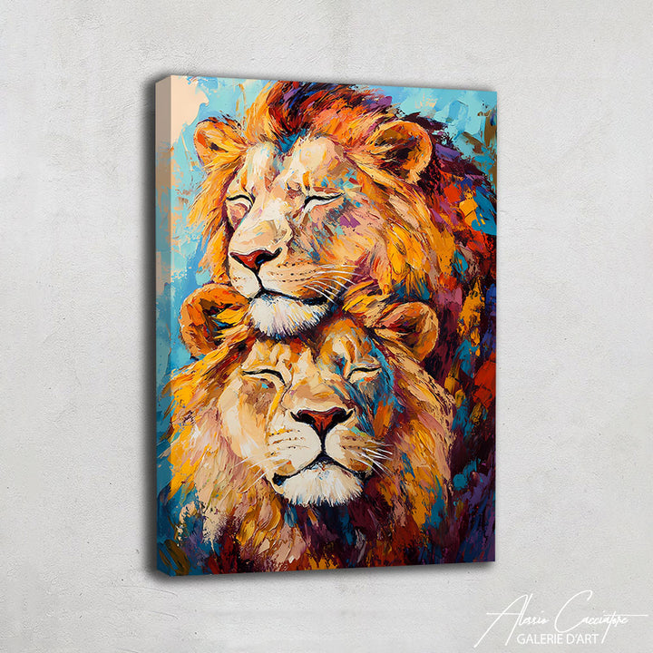 Tableau Lion Lionne