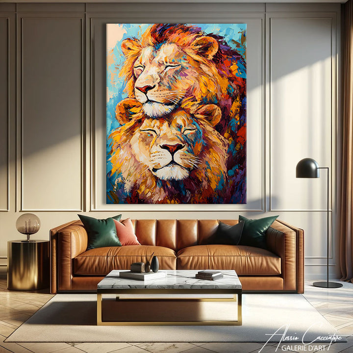 Tableau Lion Lionne