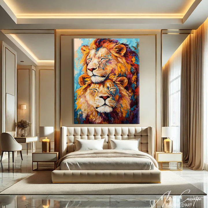 Tableau Lion Moderne