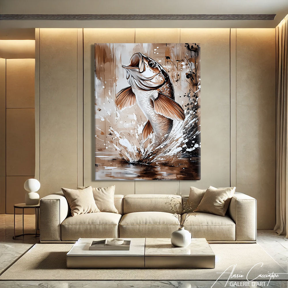 Tableau Poisson Abstrait