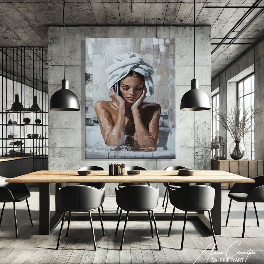 Tableau Pour Salle De Bain – mise en situation