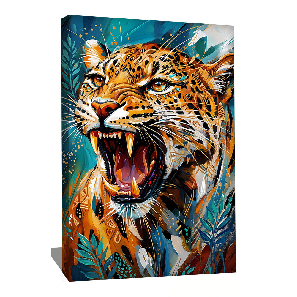 Tableau Leopard Couleur
