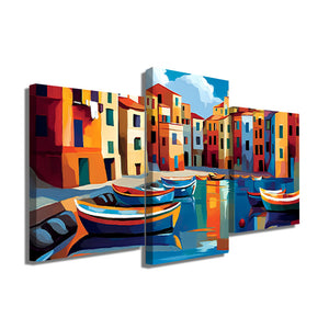 TABLEAU TRIPTYQUE MER