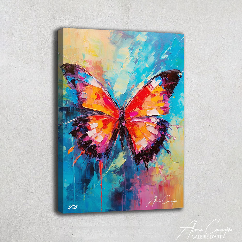 tableau décoration papillon