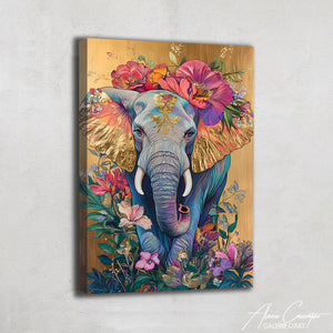 Cadre Avec Elephant