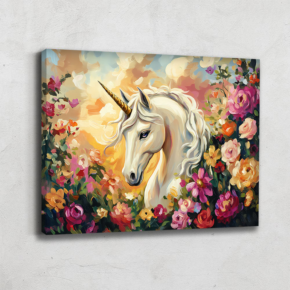 TABLEAU LICORNE FLORAL