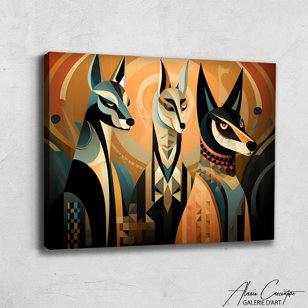 Tableau Animalier Art Deco