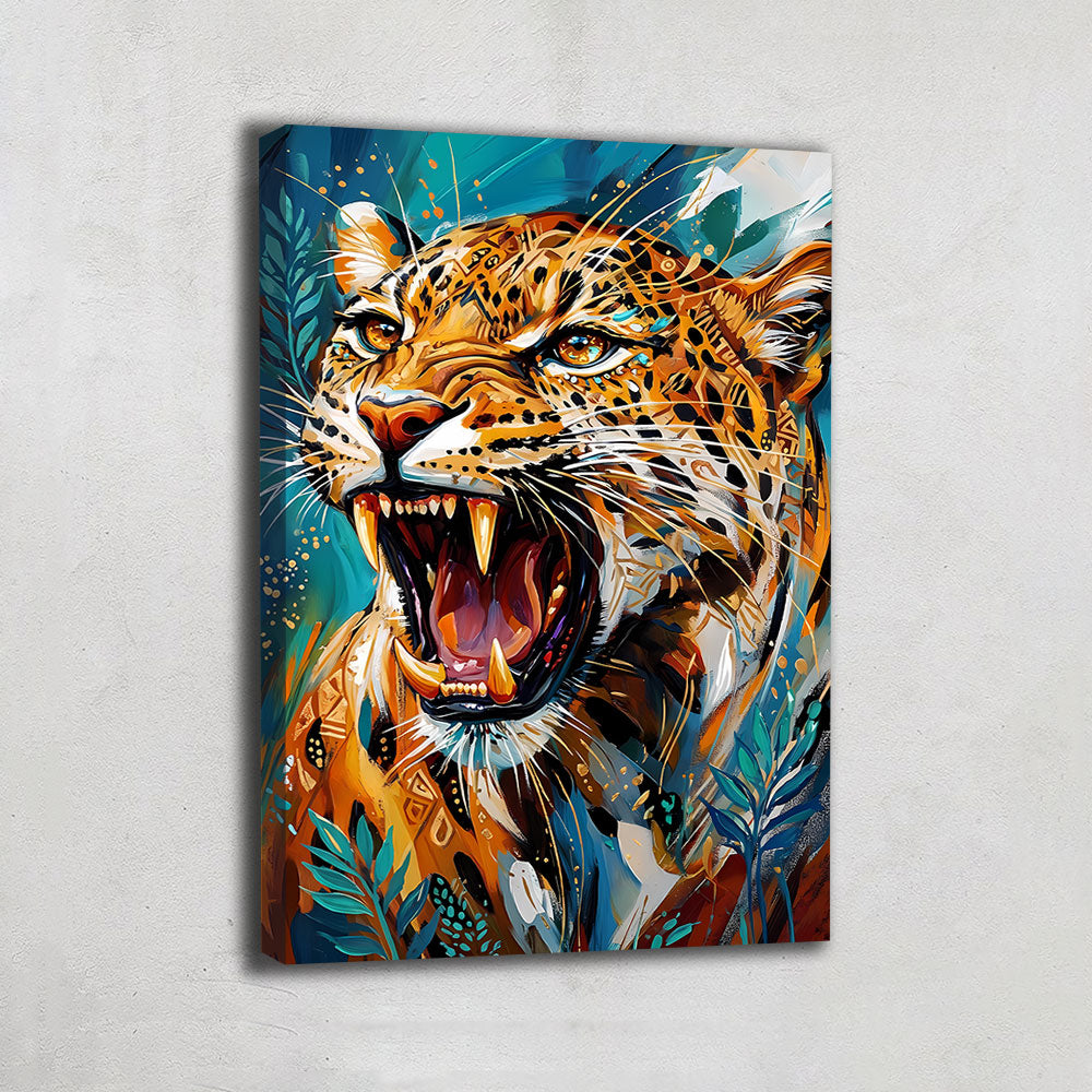 Tableau Leopard Couleur