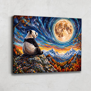 Tableau Panda Multicolore