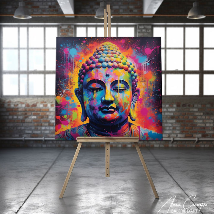 Peinture Statue Bouddha