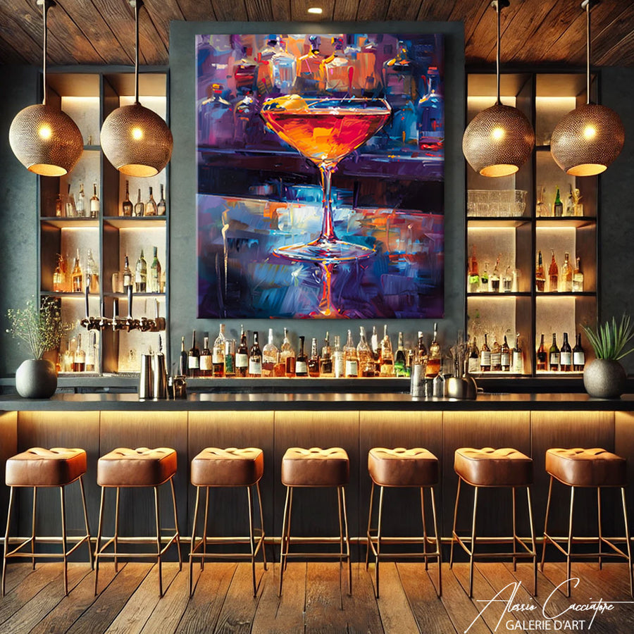 Tableau Bar Décoration
 – mise en situation