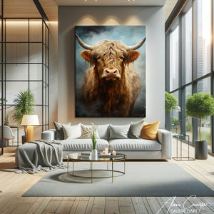 Toile Vache Highland
