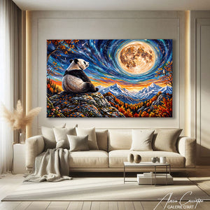 Peinture Panda Multicolore