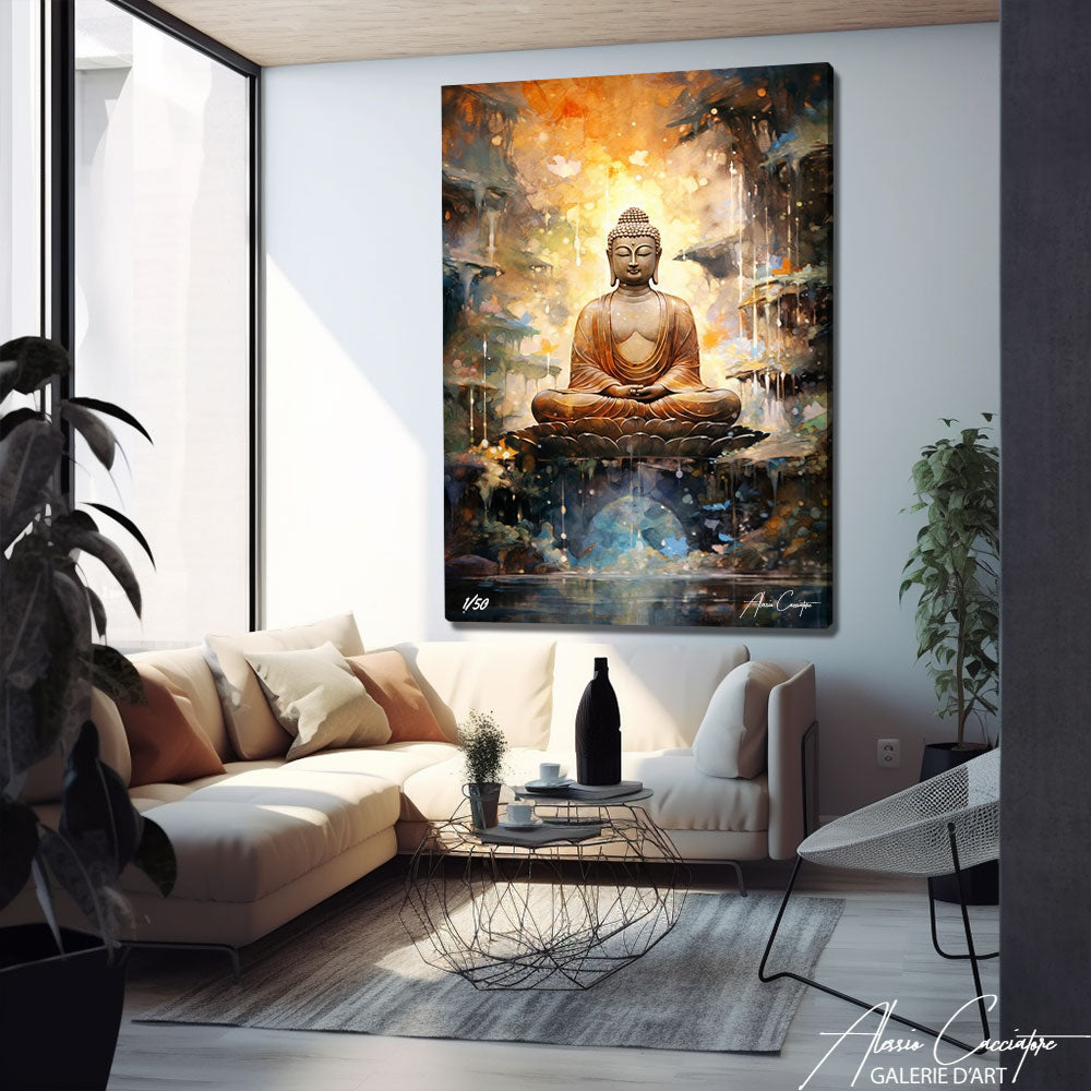 grand tableau bouddha
