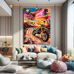 Tableau Pop Art Moto