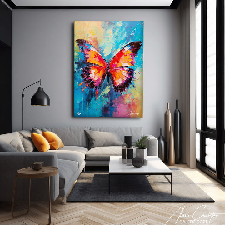tableau papillon moderne
