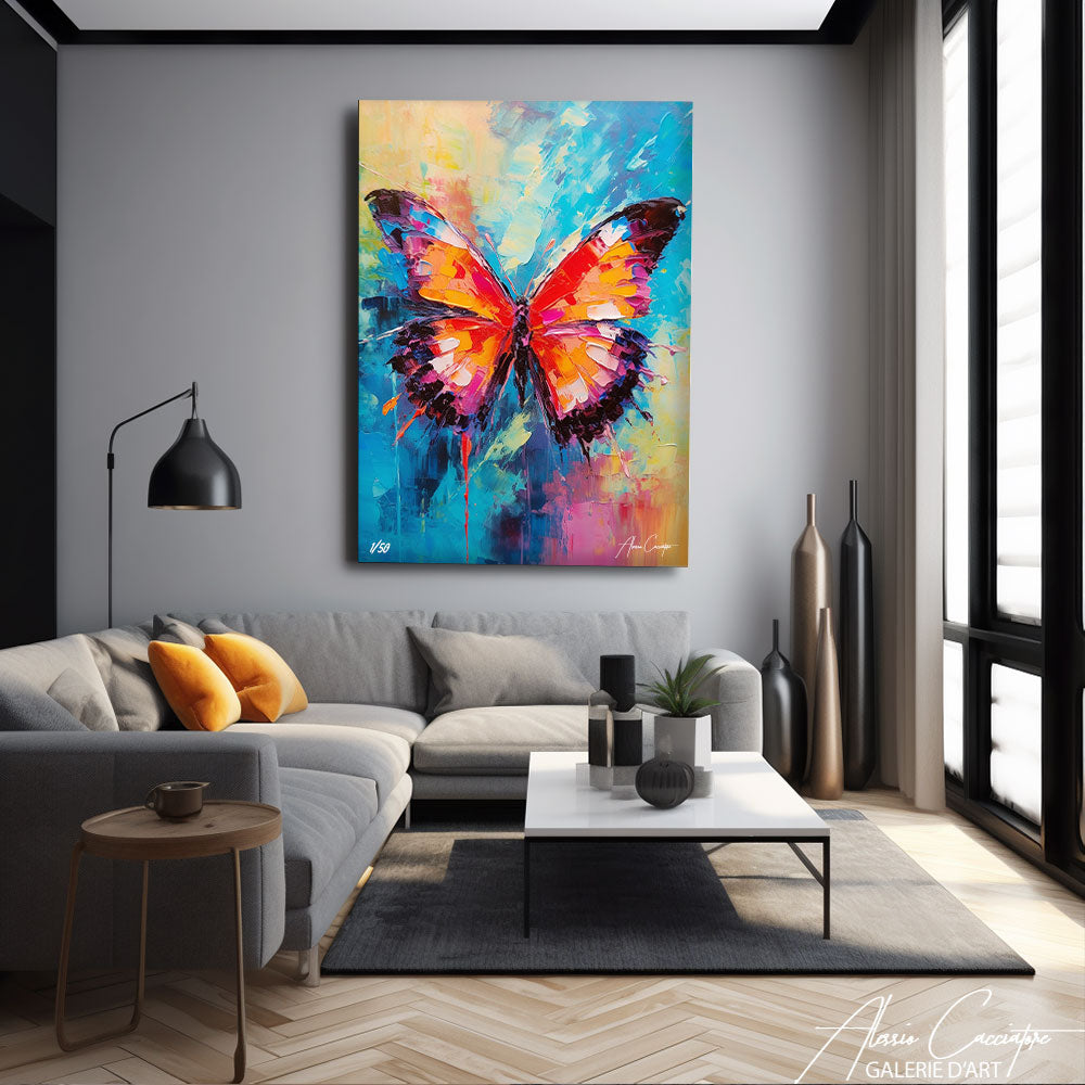 tableau papillon moderne