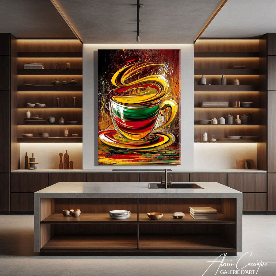Tableau Café Bar – mise en situation