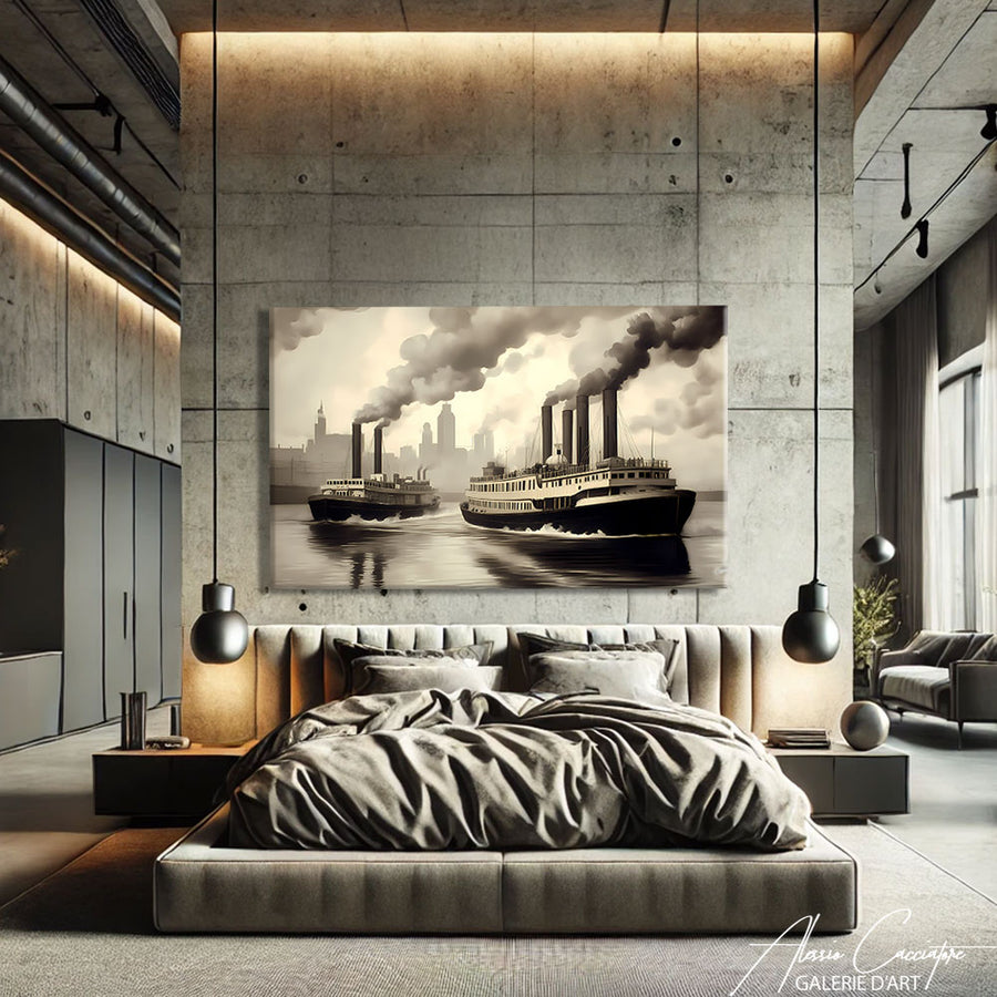 Tableau Style Industriel Chic – mise en situation