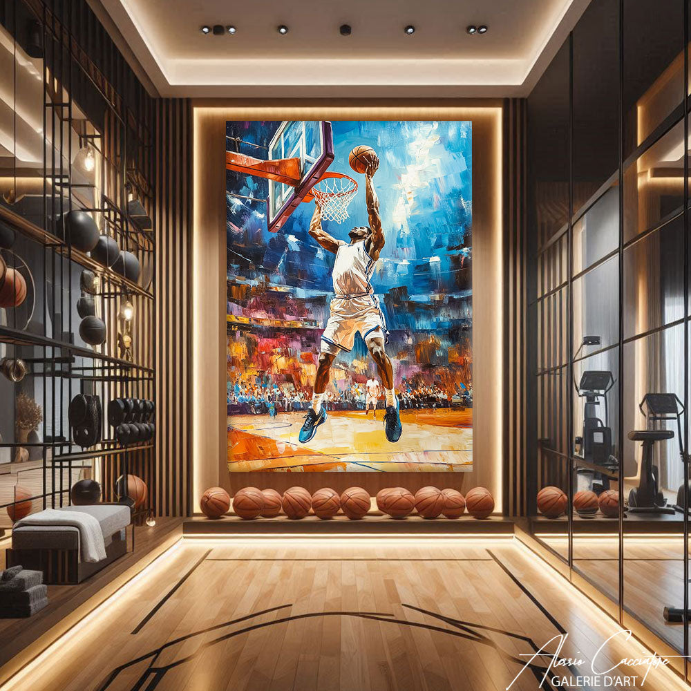 TABLEAU ABSTRAIT BASKETBALL