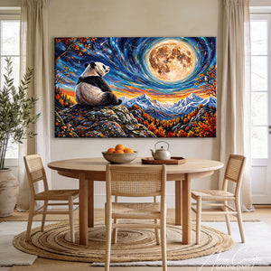 Affiche Panda Multicolore