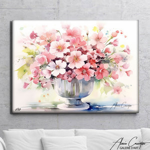 tableau pivoines blanches