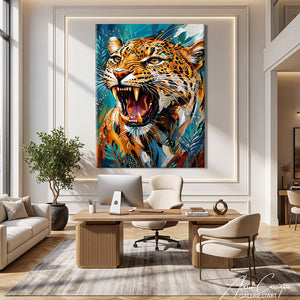 Affiche Leopard Couleur