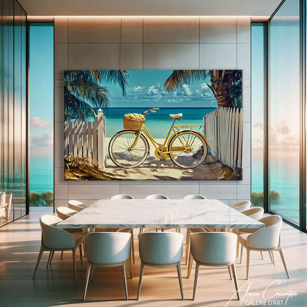 TABLEAU VÉLO PLAGE