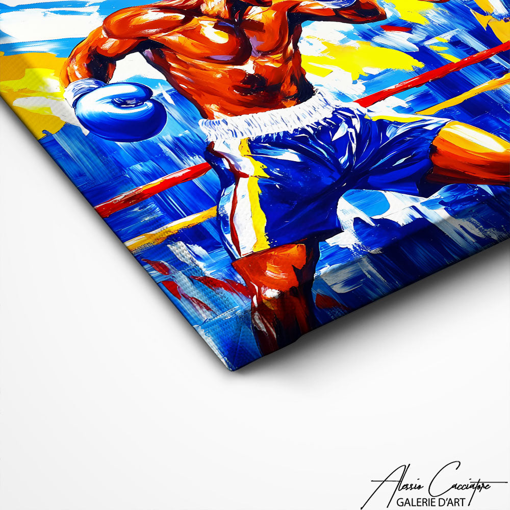 BOXER 油絵アート Boxing Painting | Alessio Cacciatore