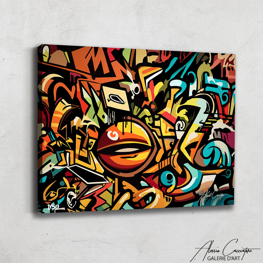 tableau graffiti moderne