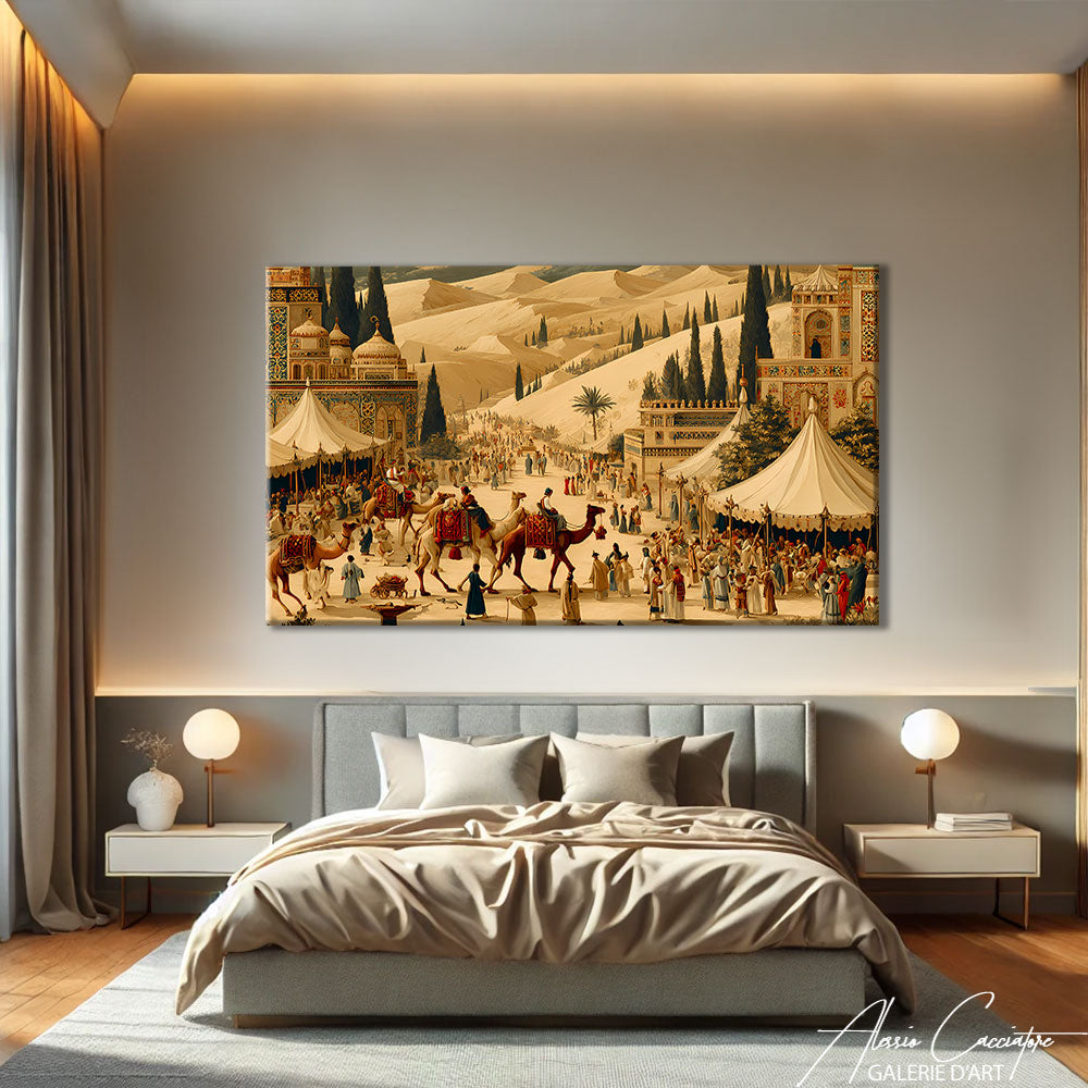 Tableau Arabe Beige
