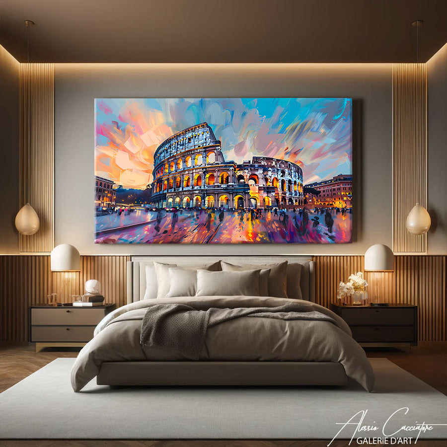 Peinture Colisée – mise en situation