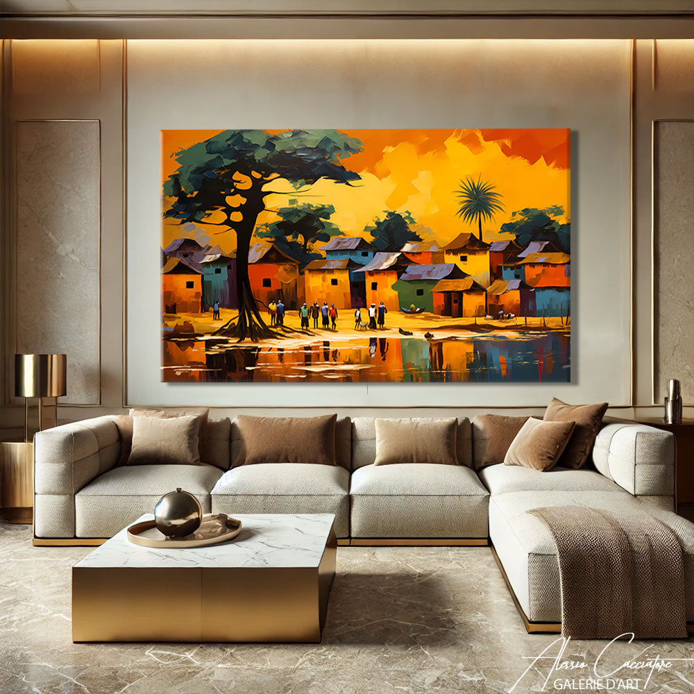 TABLEAU PEINTURE AFRICAIN
