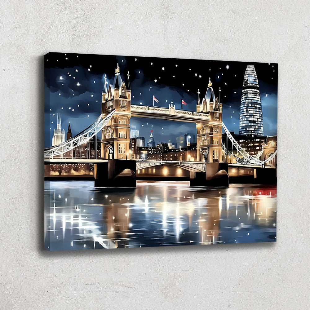 Tableau Londres Abstrait