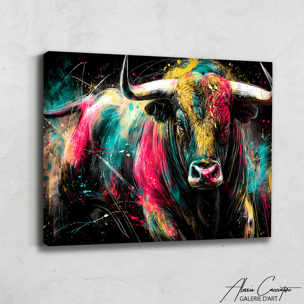Tableau Taureau Moderne