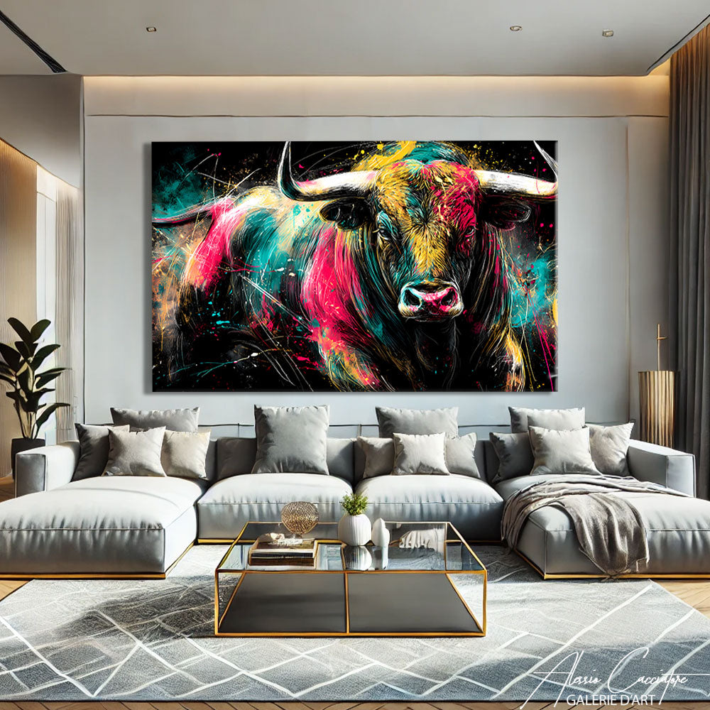 Tableau Taureau Moderne