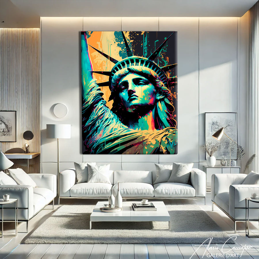 Peinture Statue de la liberté – mise en situation
