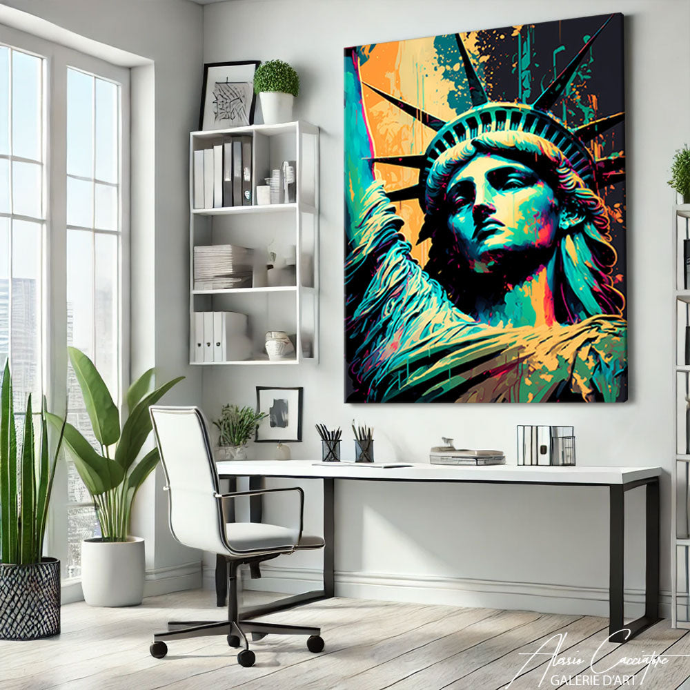 Tableau Statue de la liberté moderne