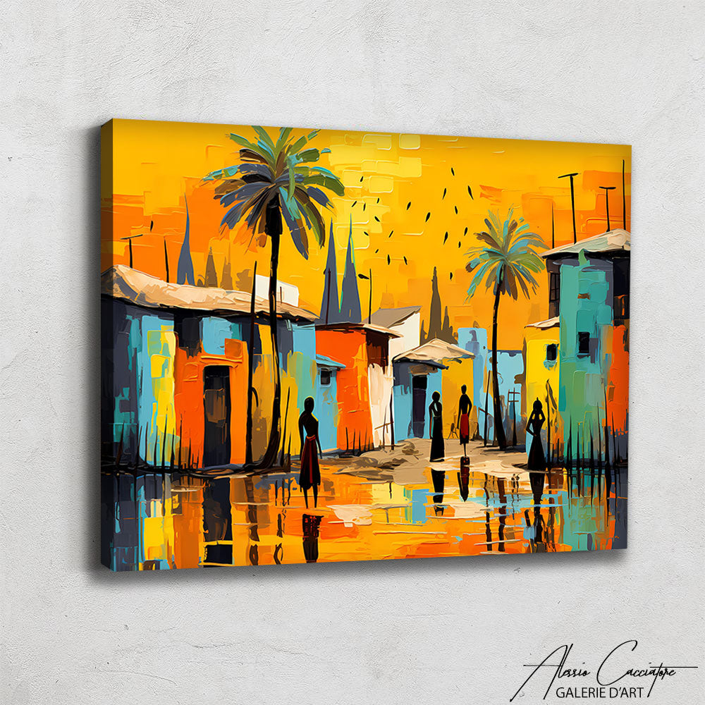 Peinture maison africaine