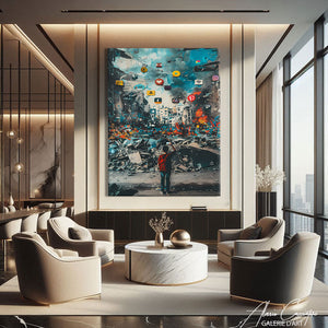 Tableau Street Art Abstrait