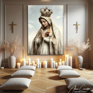 TABLEAU VIERGE MARIE ABSTRAIT